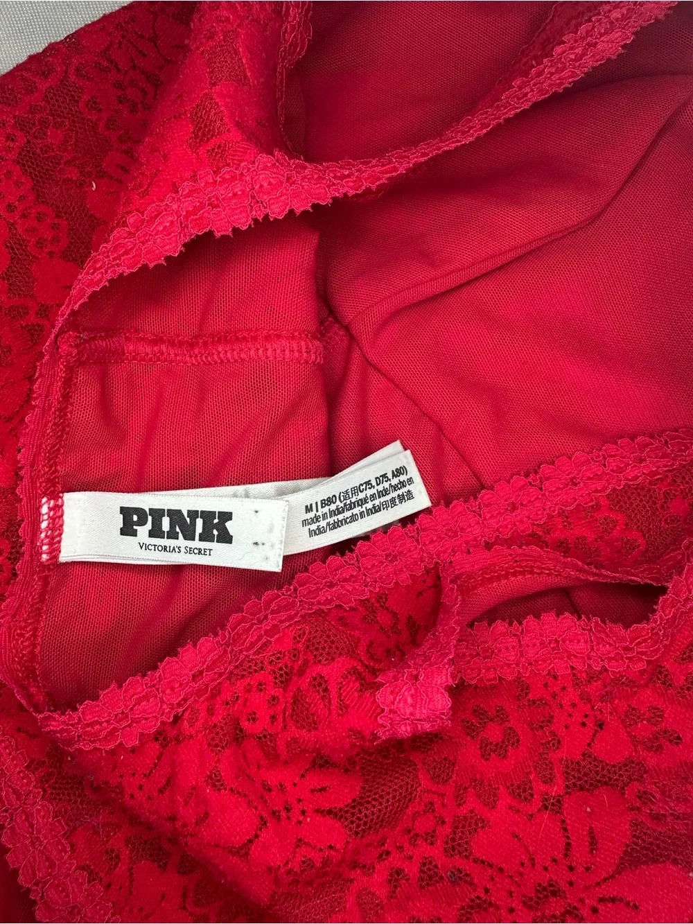 PINK Victorias Secret bright red